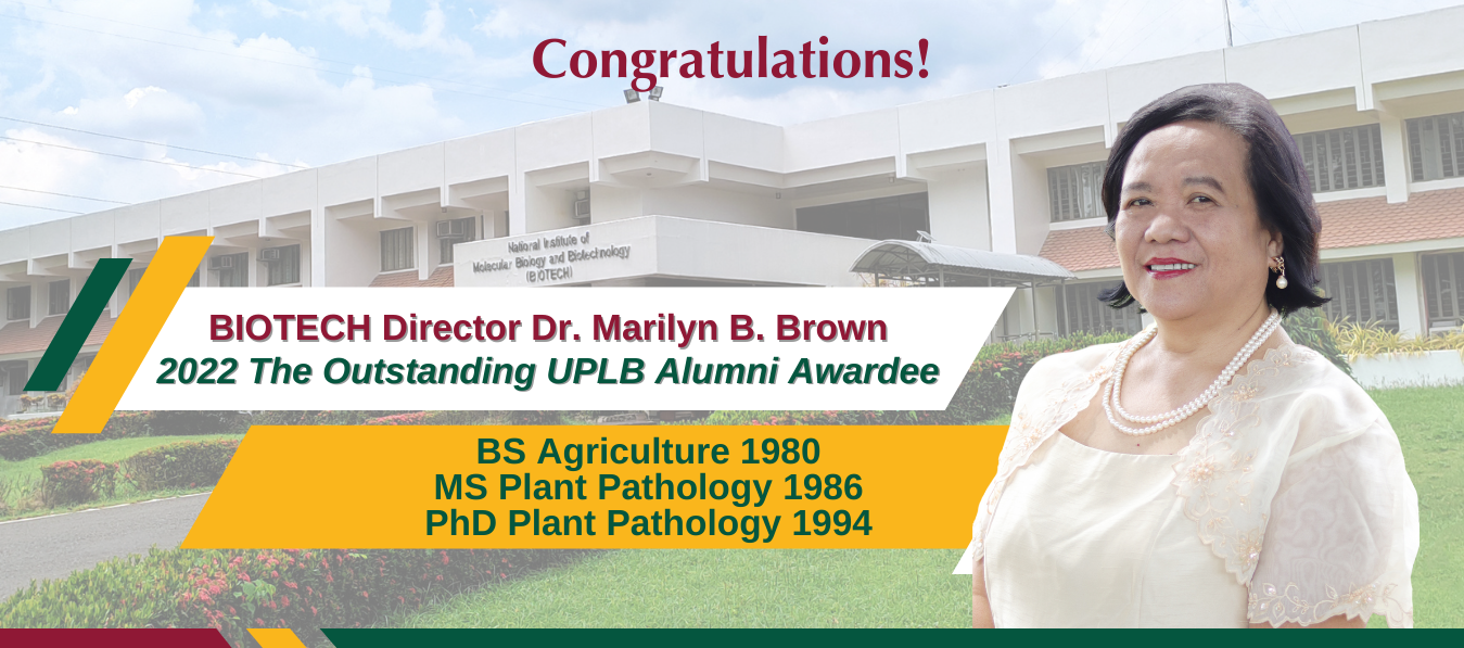 Dr Brown Outstanding UPLB Alumni 2022