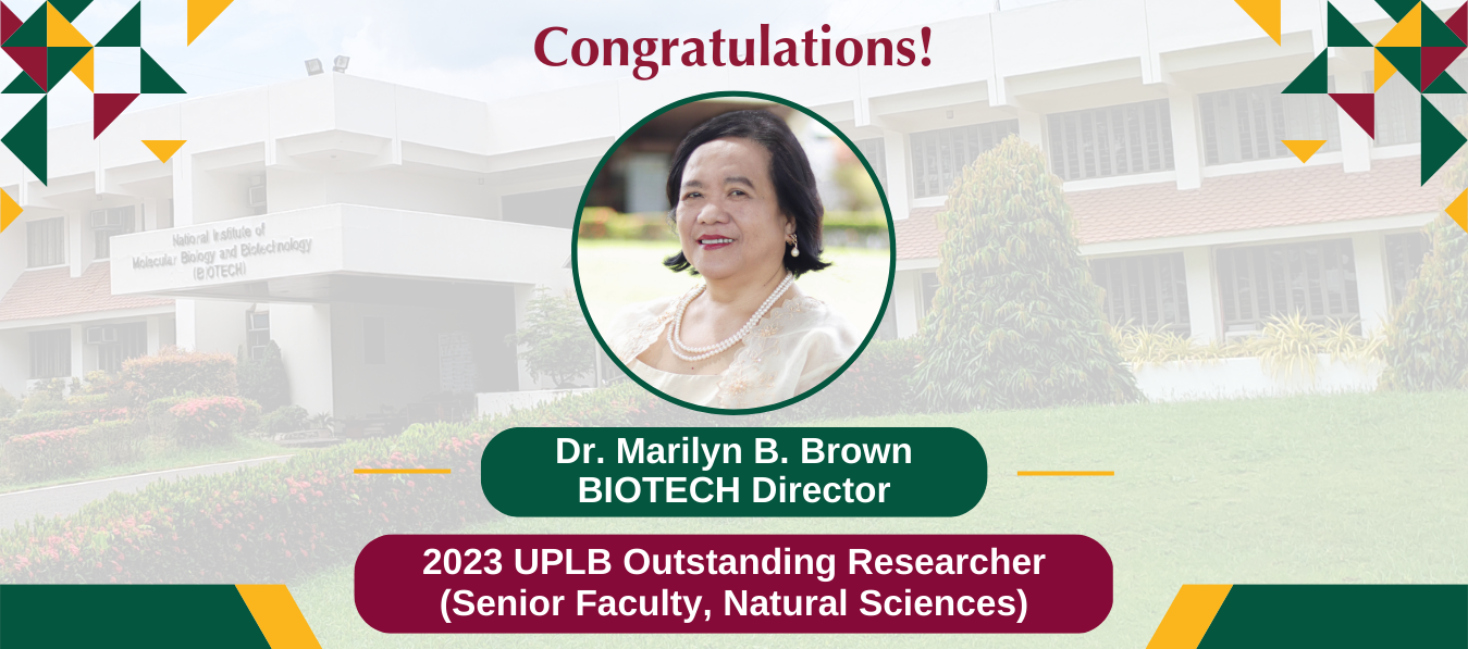 Website banner Dr. Brown Outstanding Faculty 2023